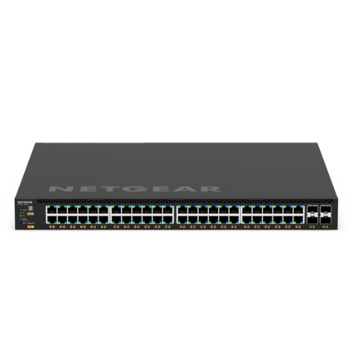 Netgear GSM4352-100NES AV Line M4350-48G4XF Switch – 48-Port Gigabit Ethernet, 4 x 10G SFP+, Layer 3 Managed Network Switch