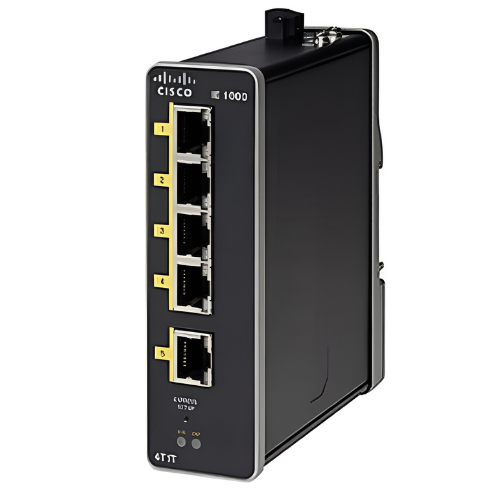 Cisco IE-1000-4T1T-LM Industrial Ethernet Switch Layer 2, DIN-rail mountable