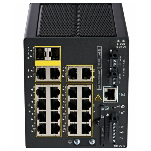 Cisco IE-3100-18T2C-E Industrial Ethernet 3100 Series | 18-Port Gigabit Copper + 2 Combo GE