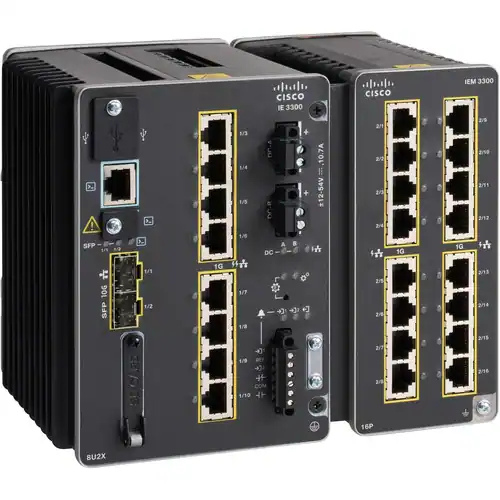 Cisco Catalyst IE-3300-8U2X-E — Rugged UPOE Industrial Switch (8×GE + 2×10G SFP+)