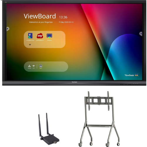 ViewSonic IFP6550 | 65" 4K UHD Interactive Flat Panel Display with 20-Point Touch and Android OS