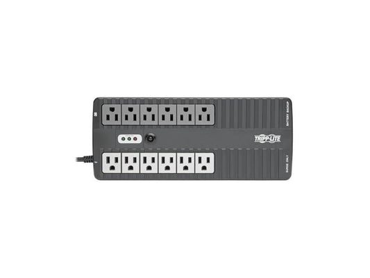 Eaton Tripp Lite Series 750VA 450W Standby UPS - 12 NEMA 5-15R Outlets, 120V, 50/60 Hz, USB, 5-15P Plug, Desktop / Wall Mount
