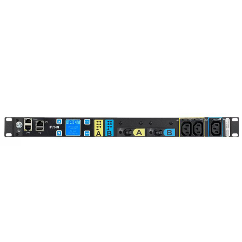 Eaton EMAT06-10 Managed ePDU – 24A Single-Phase 1U Rack Power Distribution Unit with L6-30P Input and 10 Outlets