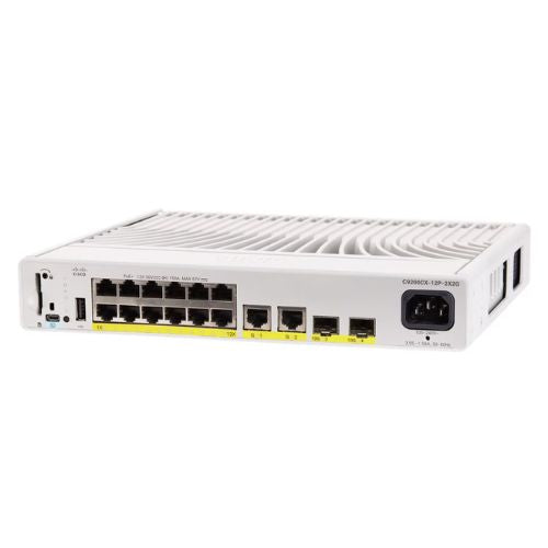 Cisco C9200CX-12P-2X2G-A Catalyst 9200CX 12-Port PoE+ Network Switch – 10Gbps Gigabit Ethernet, Network Advantage