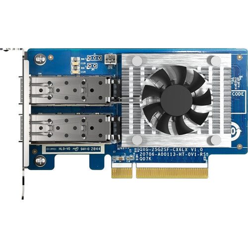 Qnap QXG-25G2SF-CX6 2port Sfp28 25gbe Network Expansion Card Lp Pcie Gen4x8 Pcie