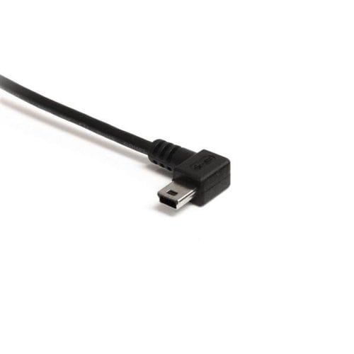 6FT LEFT ANGLE MINI USB CABLE USB 2.0 A TO MINI B CHARGING CORD