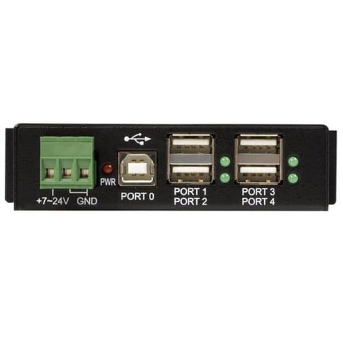 4 PORT USB 2.0 HUB METAL TAA INDUSTRIAL MOUNTABLE HEAVY DUTY