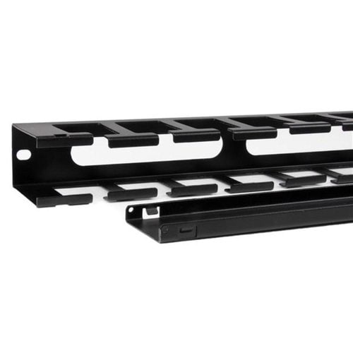 SERVER RACK CABLE MANAGEMENT 1U HORIZONTAL SLOTTED FINGER DUCT
