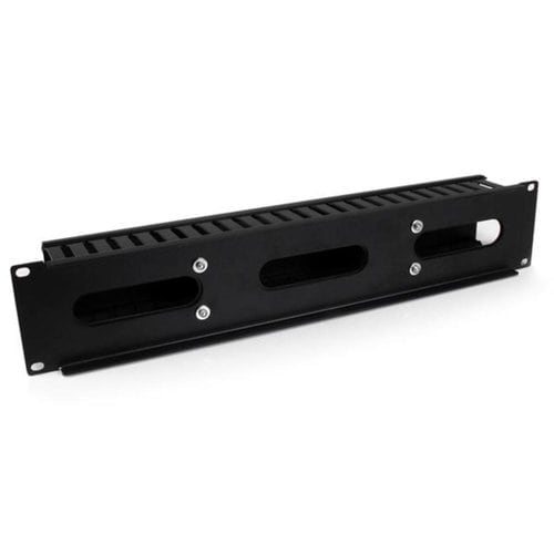 SERVER RACK CABLE MANAGEMENT 2U HORIZONTAL SLOTTED FINGER DUCT