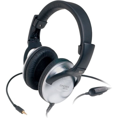 UR29 08 OVER EAR HEAD SET 3.5MM 8FT VOL LEATHERETTE COLLAPSIBLE