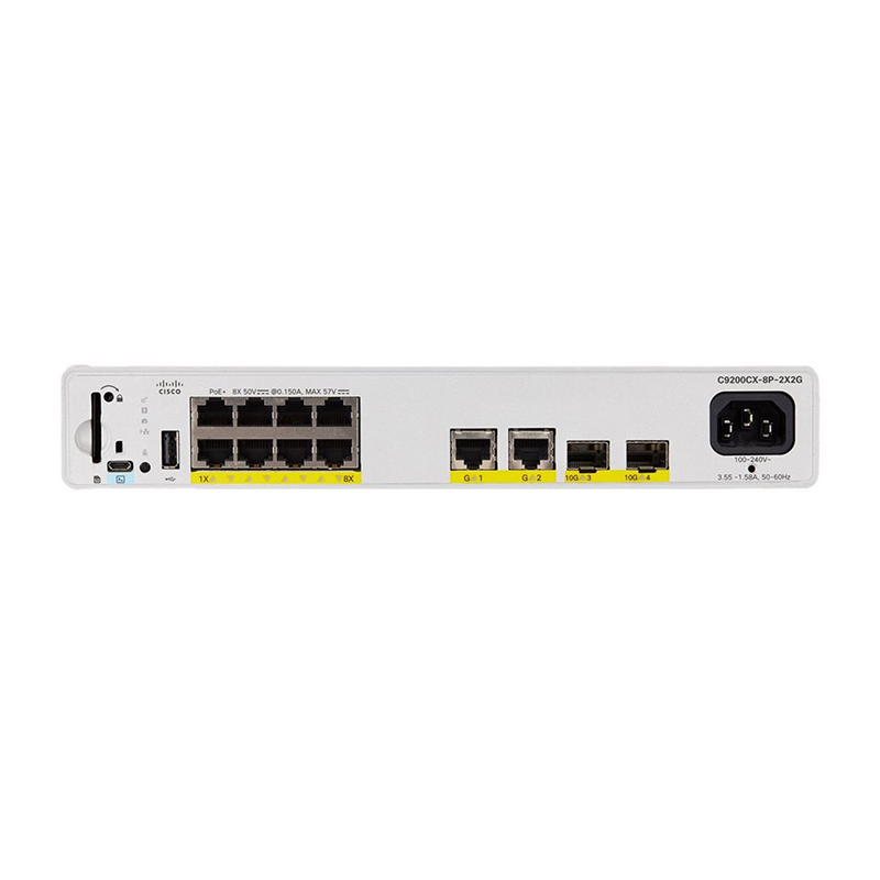 Cisco C9200CX-8UXG-2X-E 1-Port Network Switch Cisco C9200CX-8UXG-2X-E 1-Port Network Switch