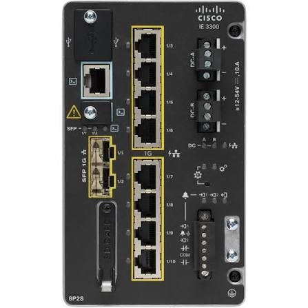 Cisco IE-3300-8P2S-A 8-Port Network Switch Cisco IE-3300-8P2S-A 8-Port Network Switch