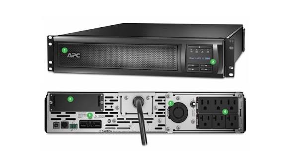 APC SMX2000RMLV2U 1.92kVA / 1.8kW 120V 2U Rackmount/Tower UPS