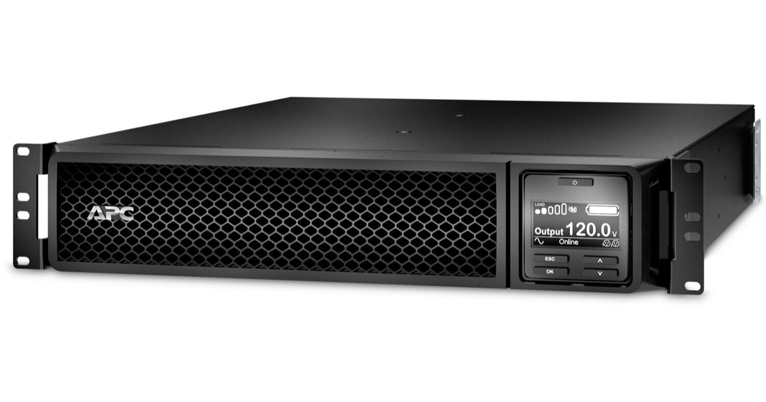 APC SRT3000RMXLA 3kVA / 2.7kW 120V Online Double-Conversion 2U Rackmount/Tower UPS