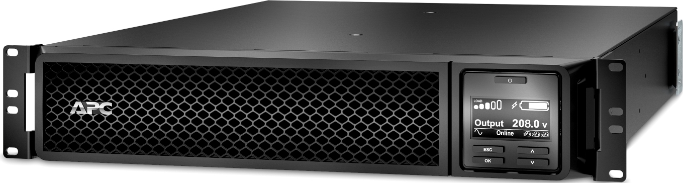 APC SRT3000RMXLT-NC 3kVA / 2.7kW 208V Online Double-Conversion 2U Rackmount/Tower UPS